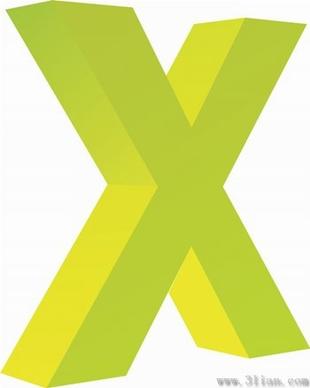 letter x icon vector