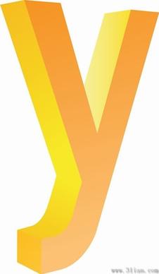 letter y icon vector