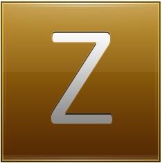Letter Z gold