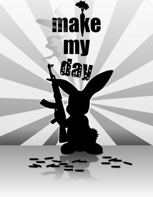 Liakad Rabbit Gun clip art