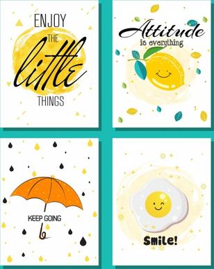 life message banner cute handdrawn decor pages isolation