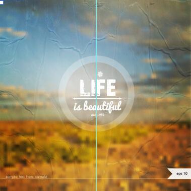 life summer blurs background vector