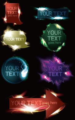 light labels for you text vector