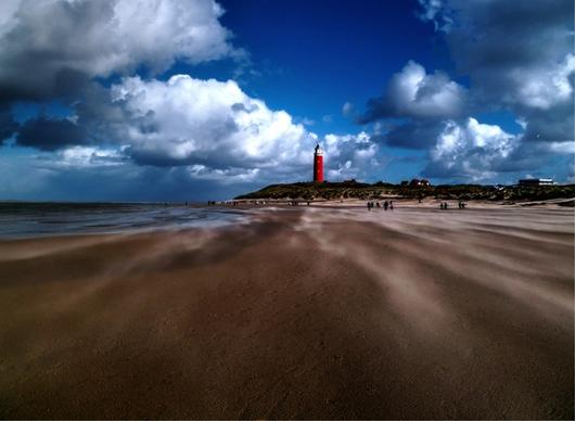 lighthouse and beach