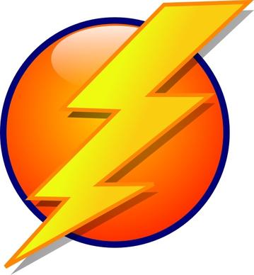 Lightning Icon clip art