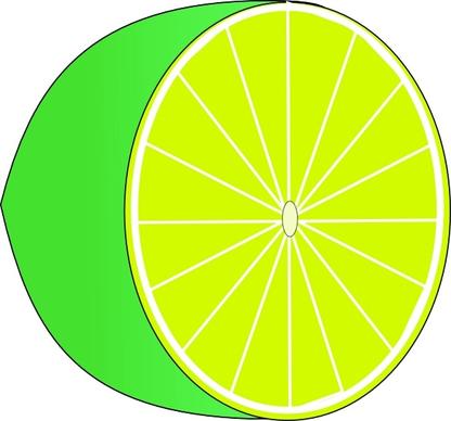 Lime Half clip art