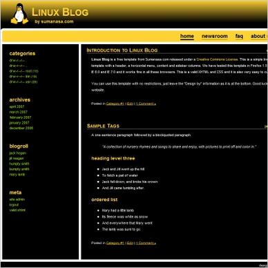 Linux Blog Template