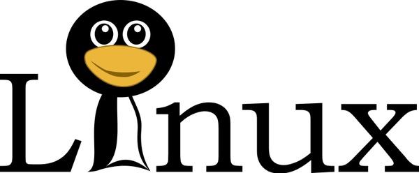 Linux text with funny tux face