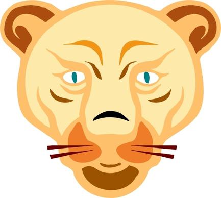 Lion Face clip art