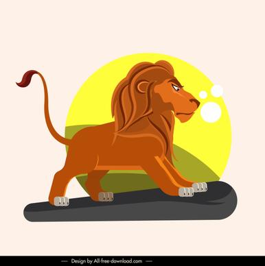 lion king icon cartoon character sketch