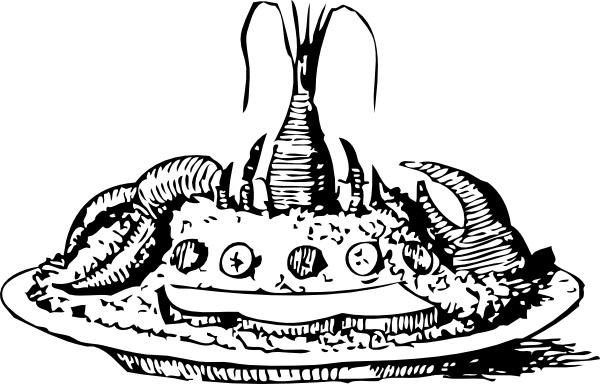Lobster Salad clip art