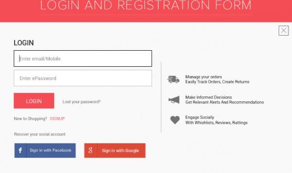 login and registration form fully edit psd file