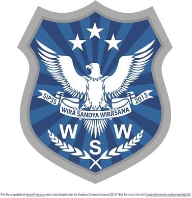 logo shield vector sipss
