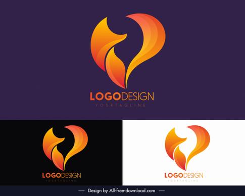 logo template abstract shaped decor