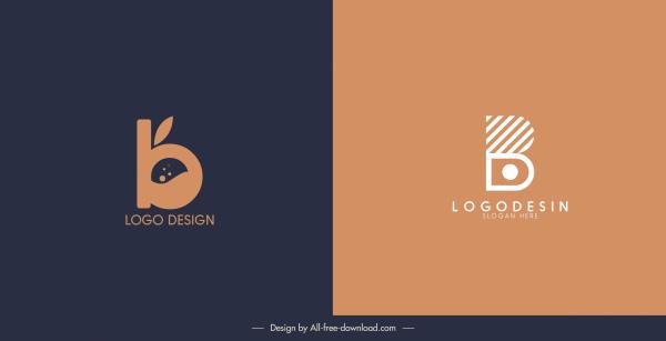 logo templates classic flat shapes sketch