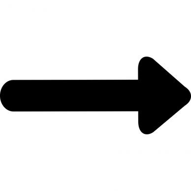 long arrow alt right flat black icon