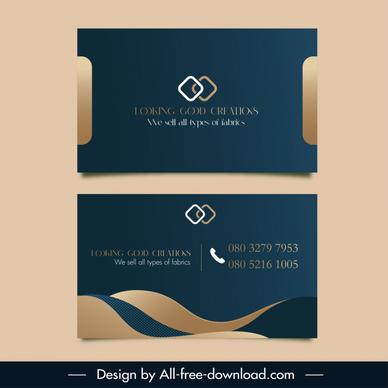 looking good creations business card template elegant luxury geometry curves decor 