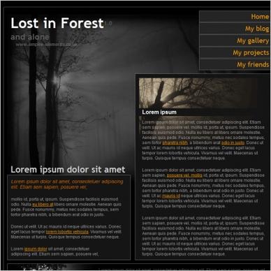 Lost in Forest 1.0 Template