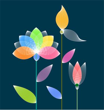 lotus flower digital concept