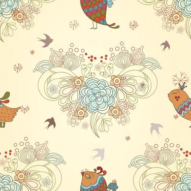love birds background vector illustration cartoon