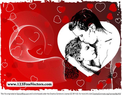 love couple vector image