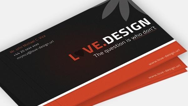 Love Design Business Card