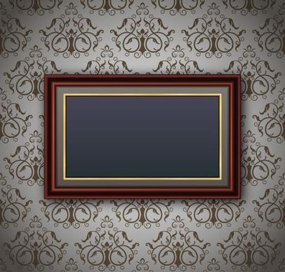 luxurious frame background art vector