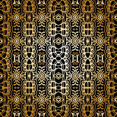 luxurious gold pattern seamless vector background