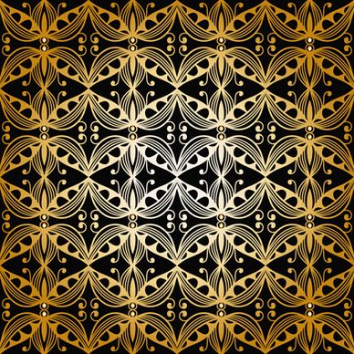 luxurious gold pattern seamless vector background