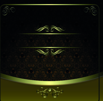 luxurious of vintage gold vector