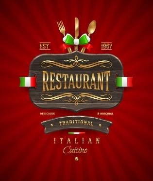 luxurious restaurant cover background