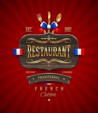 luxurious restaurant cover background