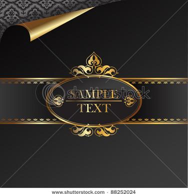 luxurious vintage black background vector set