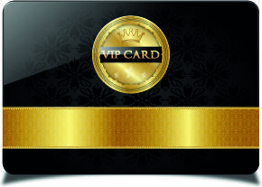 luxurious vip cards vector