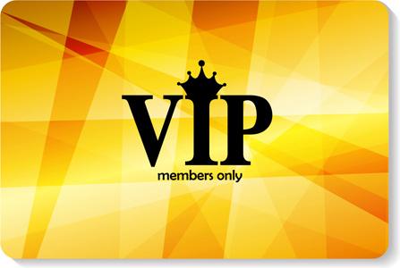 luxurious vip members cards design vectors