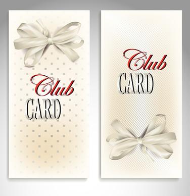 luxury club cards design elements vector