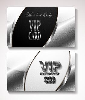 luxury vip cards set vector