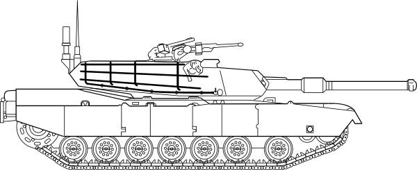 M Abrams Main Battle Tank clip art