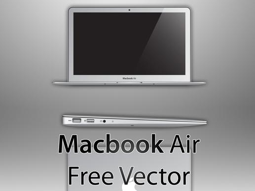 Macbook air free vector