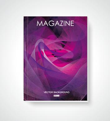 magazine book cover background vector