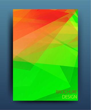 magazine or brochure colored abstract cover vector