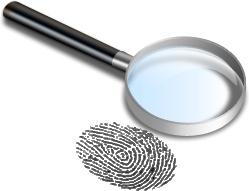 Magnifier and finger print