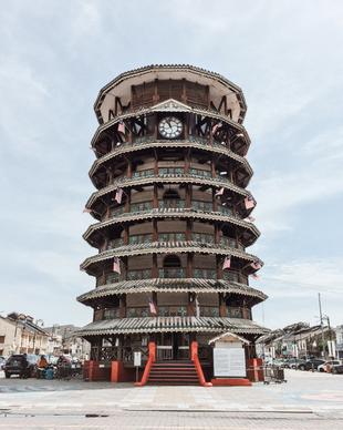 malaysia heritage scenery picture classical traditional tower