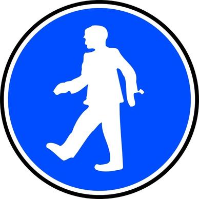 Mandatory Walking clip art