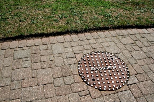 manhole cover brown