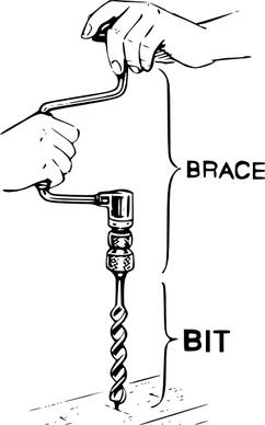 Manual Drill clip art