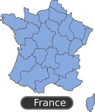 Map Of France clip art
