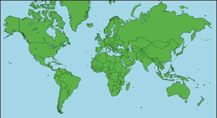 Map of the World Vector