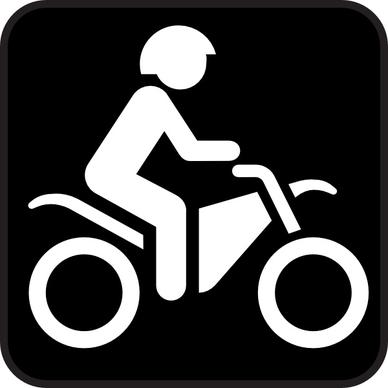 Map Symbol Motorbike clip art