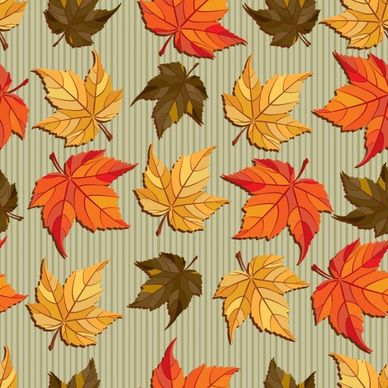 autumn background maple leaves icons decor